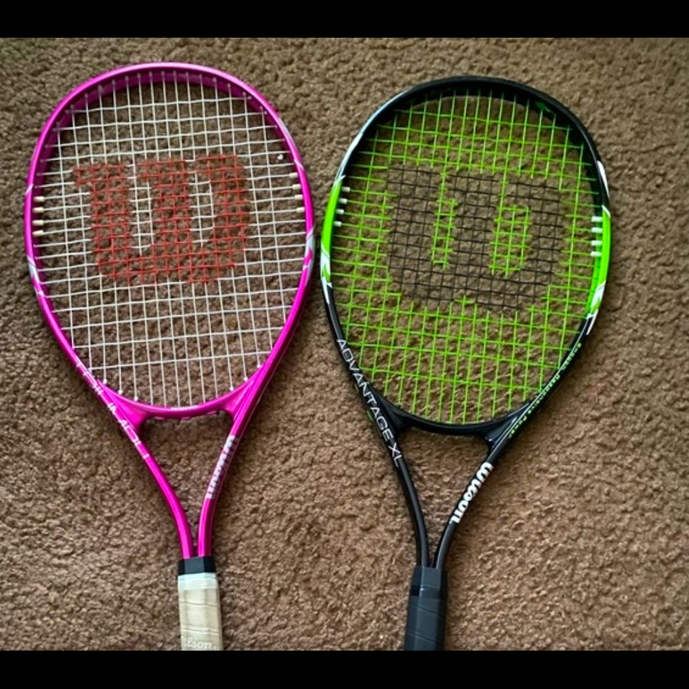 2 lightly used tennis rackets